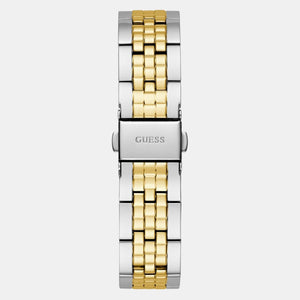 Dress Women Quartz Silver Dial Analog Stainless Steel Watch GW0765L1