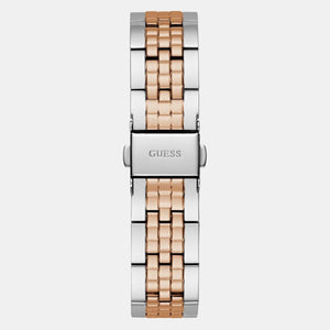 Dress Women Quartz Silver Dial Analog Stainless Steel Watch GW0765L2