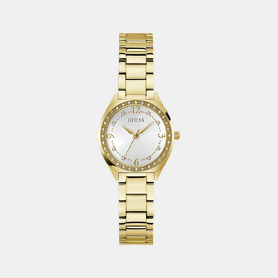 Charlotte Women Quartz White Dial Analog Stainless Steel Watch GW0767L2