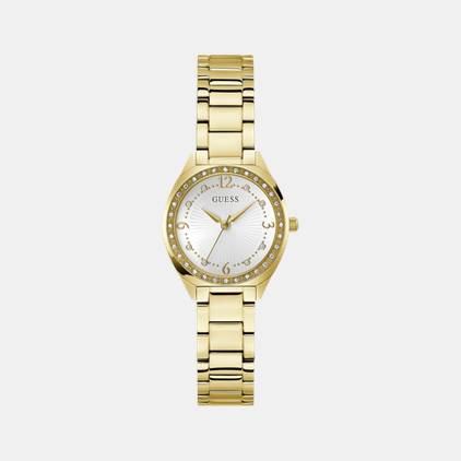 Charlotte Women Quartz White Dial Analog Stainless Steel Watch GW0767L2