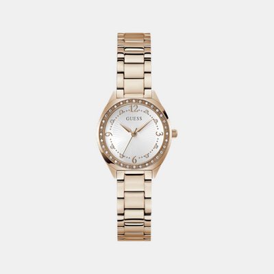 Charlotte Women Quartz White Dial Analog Stainless Steel Watch GW0767L3