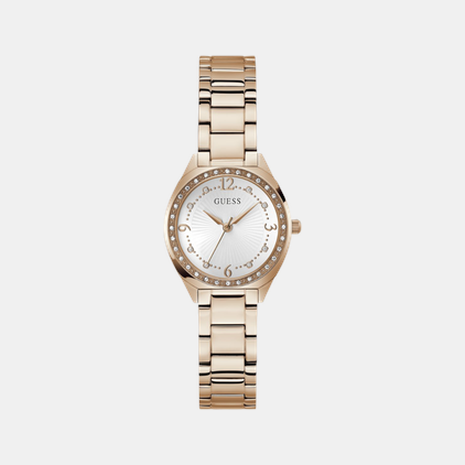 Charlotte Women Quartz White Dial Analog Stainless Steel Watch GW0767L3