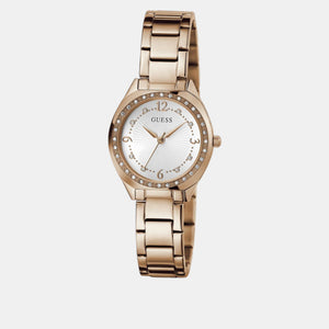 Charlotte Women Quartz White Dial Analog Stainless Steel Watch GW0767L3