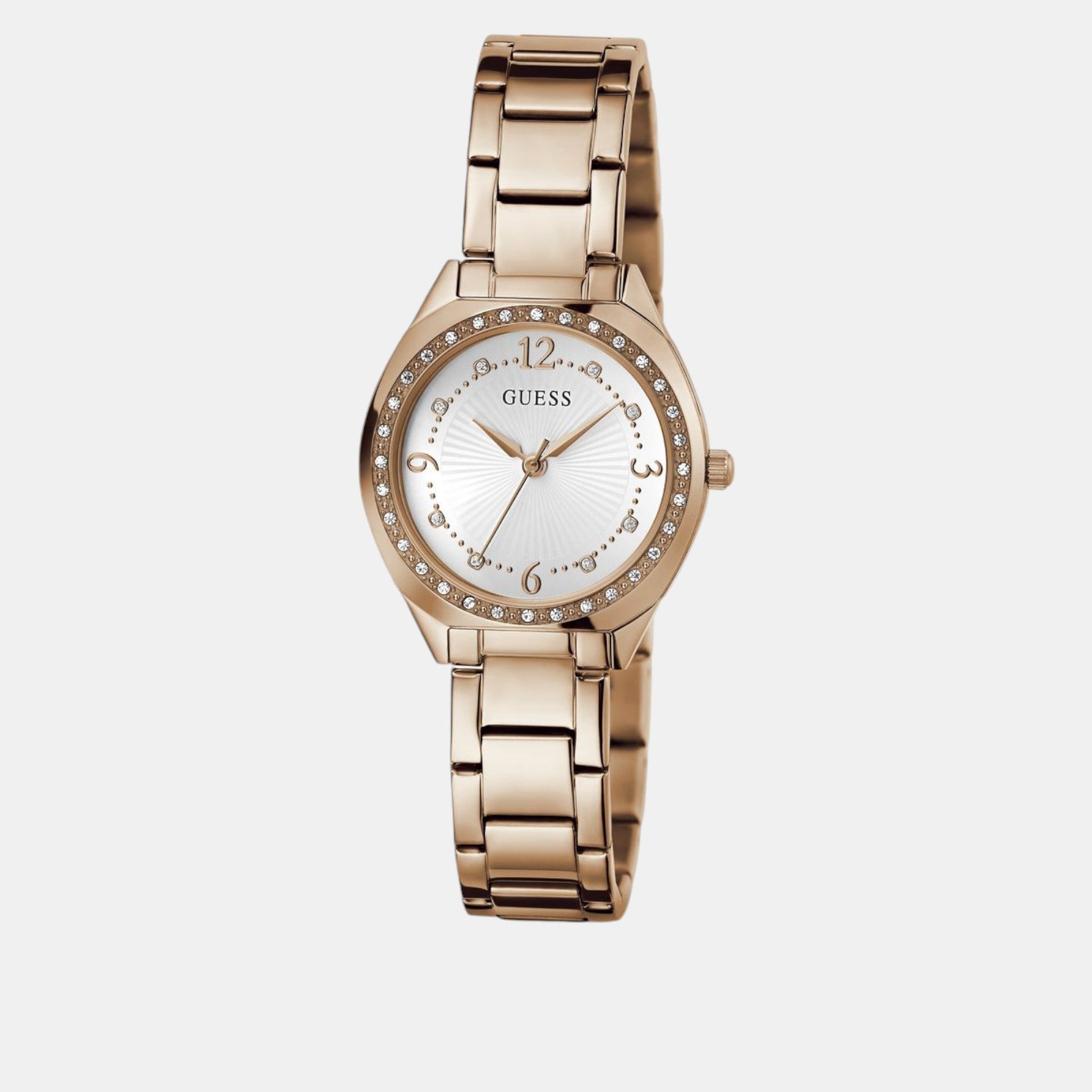 Charlotte Women Quartz White Dial Analog Stainless Steel Watch GW0767L3