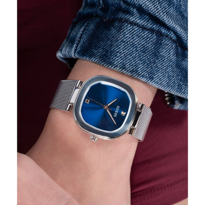 Guess Dress Women Quartz Blue Dial Analog Mesh Watch GW0768L1