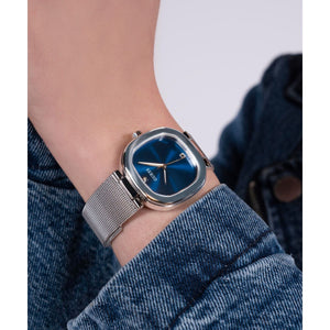 Guess Dress Women Quartz Blue Dial Analog Mesh Watch GW0768L1