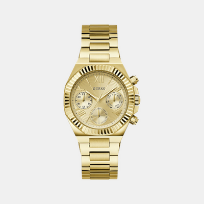 Equality Women Quartz Champagne Dial Chronograph Stainless Steel Watch GW0769L2