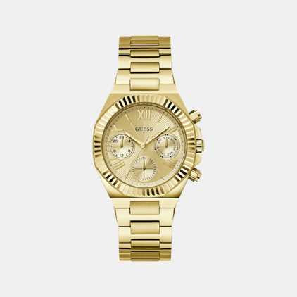 Equality Women Quartz Champagne Dial Chronograph Stainless Steel Watch GW0769L2