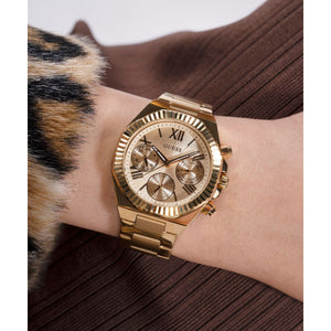 Equality Women Quartz Champagne Dial Chronograph Stainless Steel Watch GW0769L2