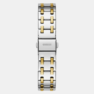 Desire Women Quartz Black Dial Analog Stainless Steel Watch GW0770L4