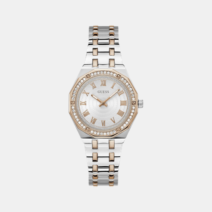 Desire Women Quartz White Dial Analog Stainless Steel Watch GW0770L5