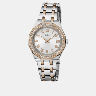 Desire Women Quartz White Dial Analog Stainless Steel Watch GW0770L5