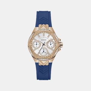 Envy Women Quartz White Dial Multi-Function Silicone Watch GW0774L3