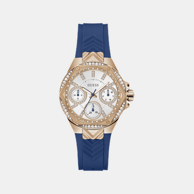 Envy Women Quartz White Dial Multi-Function Silicone Watch GW0774L3