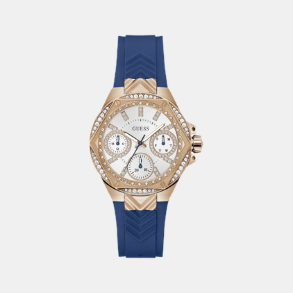 Envy Women Quartz White Dial Multi-Function Silicone Watch GW0774L3