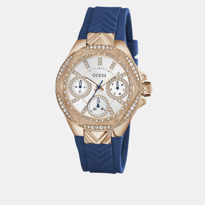 Envy Women Quartz White Dial Multi-Function Silicone Watch GW0774L3