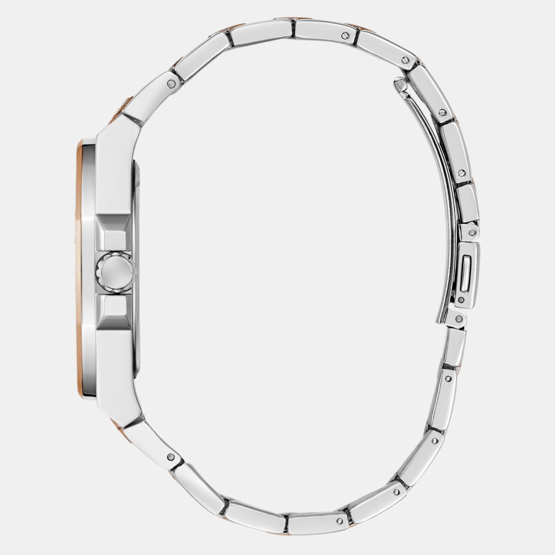 Guess Trend Women Quartz Rose Gold Dial Multi-Function Stainless Steel Watch GW0777L3
