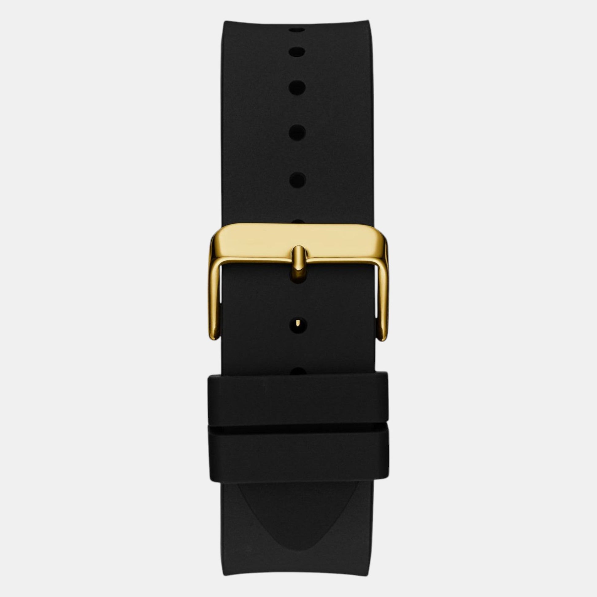 Badge Men Quartz Black Dial Analog Silicone Watch GW0781G4
