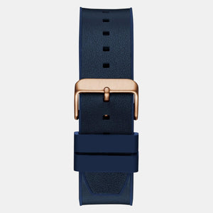 Dress Men Quartz Blue Dial Multi-Function Silicone Watch GW0791G2
