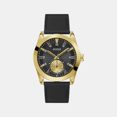 Greyson Men Quartz Black Dial Analog Leather Watch GW0793G2