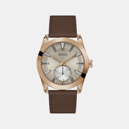 Greyson Men Quartz Grey Dial Multi-Function Leather Watch GW0793G3