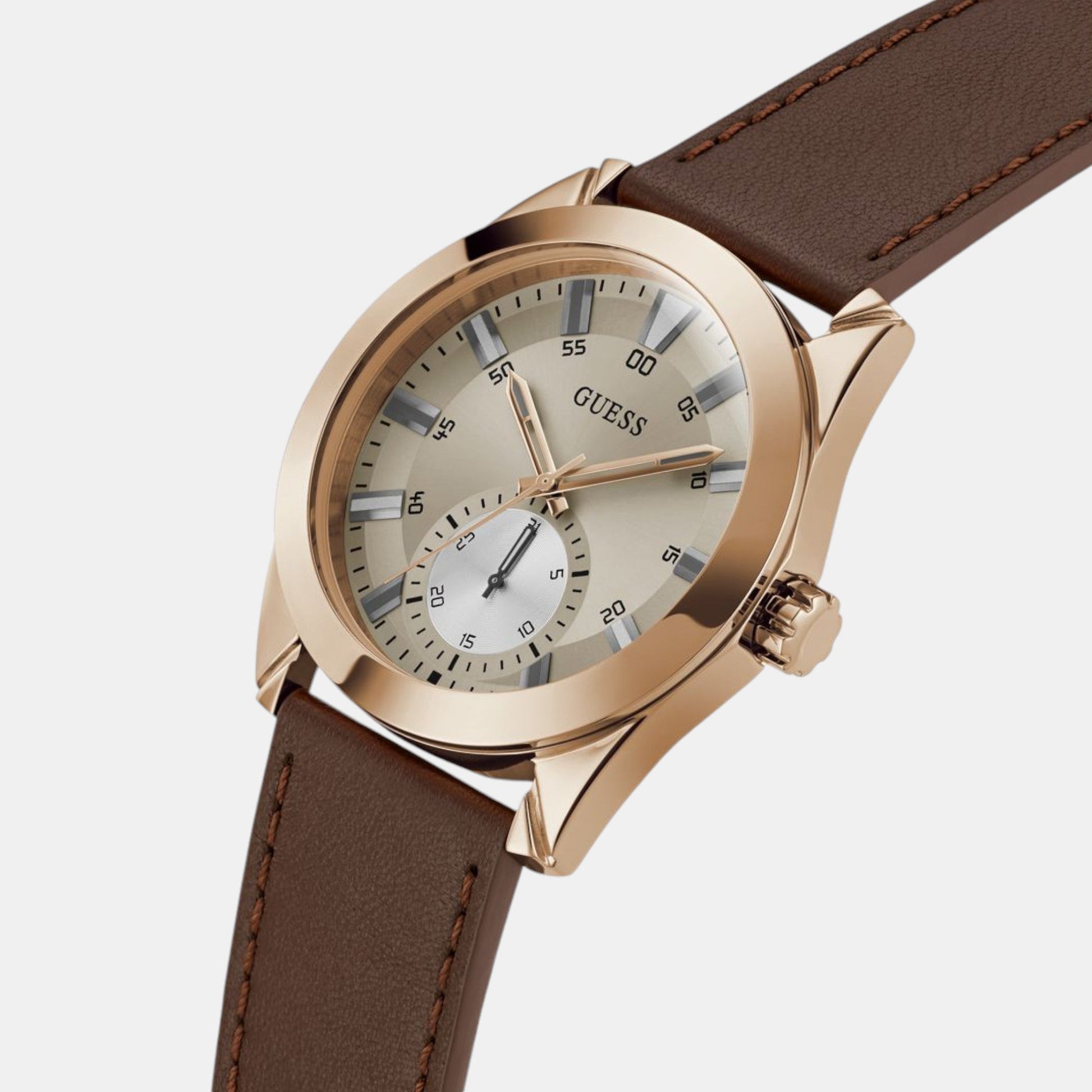 Greyson Men Quartz Grey Dial Multi-Function Leather Watch GW0793G3