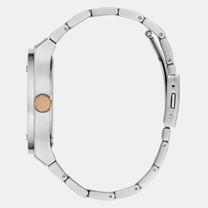 Dress Men Quartz Grey Dial Multi-Function Stainless Steel Watch GW0795G2