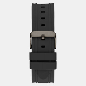 Dashboard Men Quartz Black Dial Multi-Function Silicone Watch GW0799G1