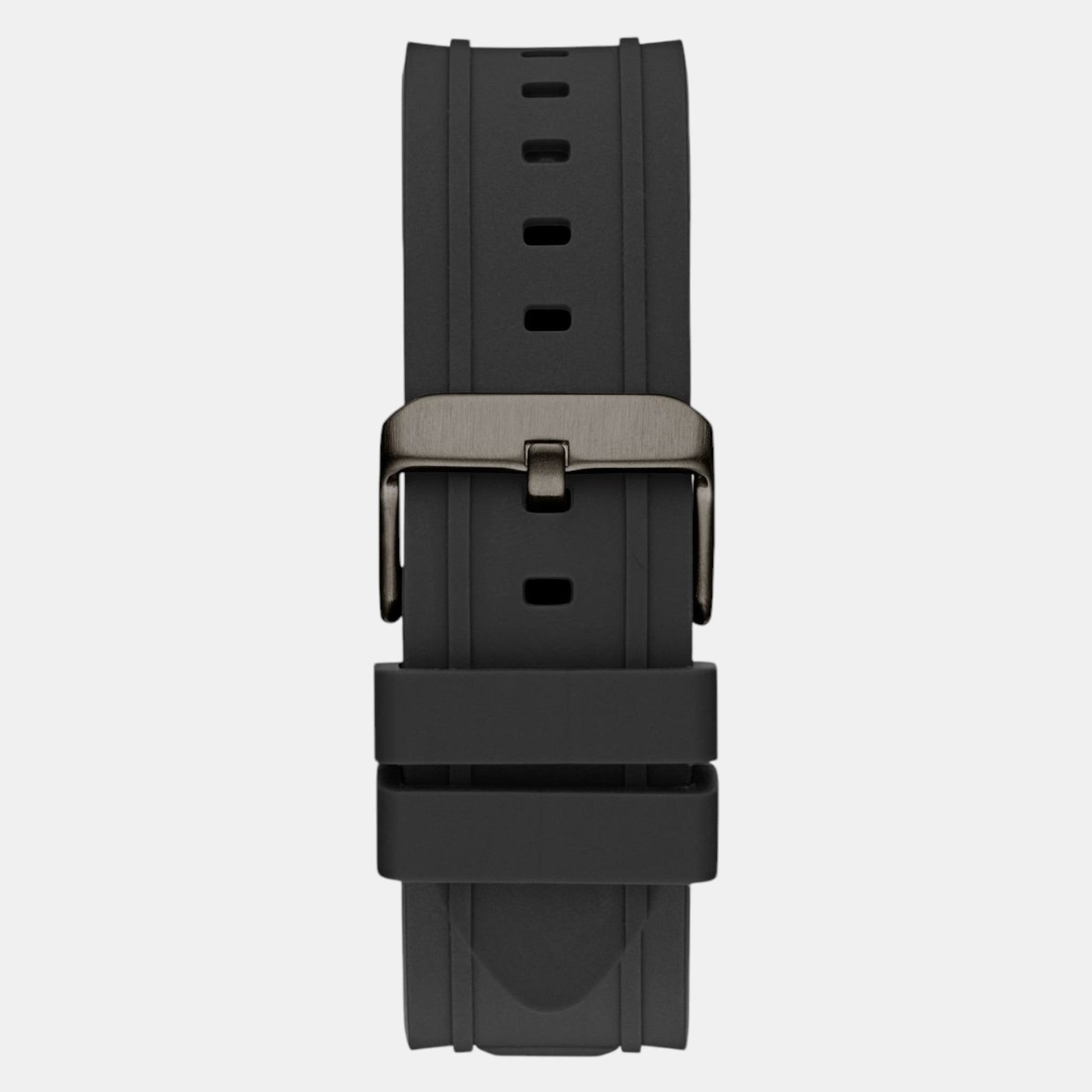 Dashboard Men Quartz Black Dial Multi-Function Silicone Watch GW0799G1