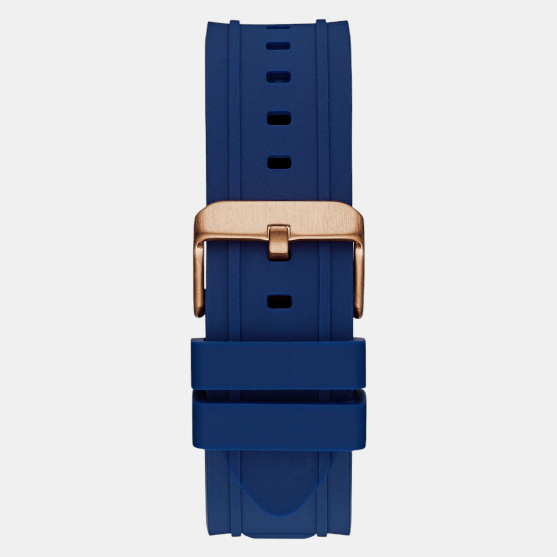 Dashboard Men Quartz Blue Dial Multi-Function Silicone Watch GW0799G2