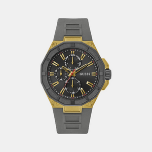 Guess Sport Men Quartz Black Dial Multi-Function Silicone Watch GW0803G1