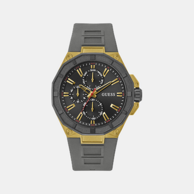 Guess Sport Men Quartz Black Dial Multi-Function Silicone Watch GW0803G1