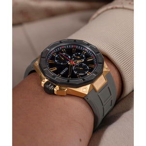 Guess Sport Men Quartz Black Dial Multi-Function Silicone Watch GW0803G1