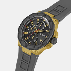 Guess Sport Men Quartz Black Dial Multi-Function Silicone Watch GW0803G1