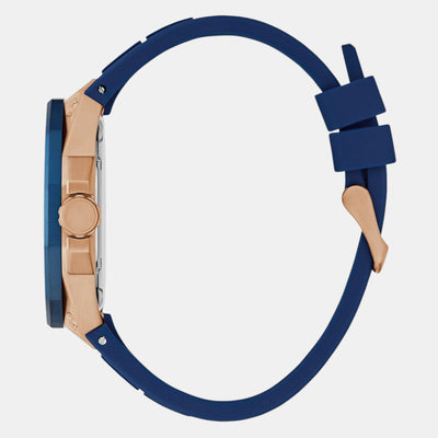 Guess Sport Men Quartz Blue Dial Multi-Function Silicone Watch GW0803G2