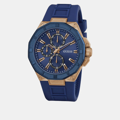 Guess Sport Men Quartz Blue Dial Multi-Function Silicone Watch GW0803G2