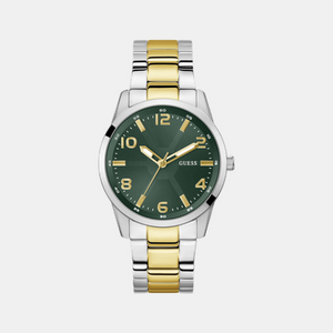 Guess Sport Men Quartz Green Dial Analog Stainless Steel Watch GW0804G4