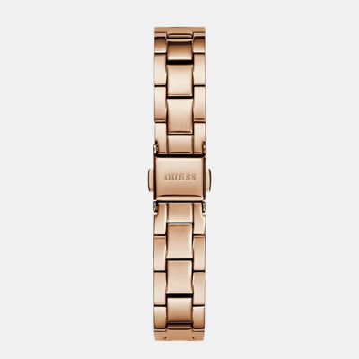 Guess Bejeweled Women Quartz Pink Dial Analog Stainless Steel Watch GW0839L3
