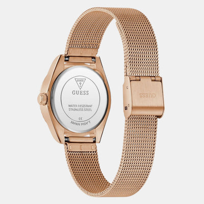Guess Dress Women Quartz Rose Gold Dial Analog Mesh Watch GW0842L3