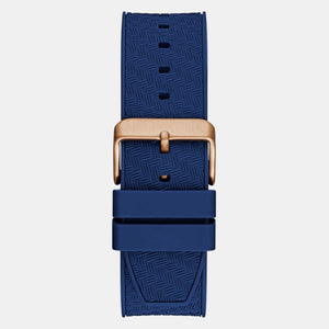 Guess Sport Men Quartz Blue Dial Multi-Function Silicone Watch GW0853G3