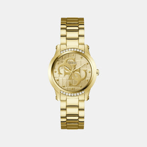 Annette Women Quartz Champagne Dial Analog Stainless Steel Watch GW0861L2