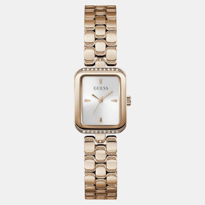 Guess Bejeweled Women Quartz Silver Dial Analog Stainless Steel Watch GW0865L3
