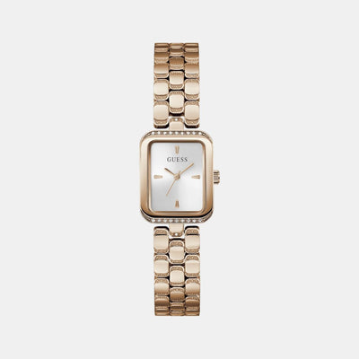 Guess Bejeweled Women Quartz Silver Dial Analog Stainless Steel Watch GW0865L3