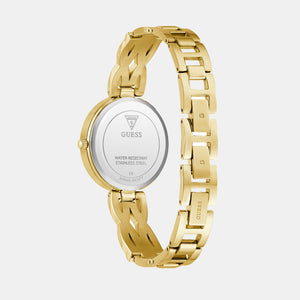 Coral Women Quartz Gold Dial Analog Recycled Steel Watch GW0868L2