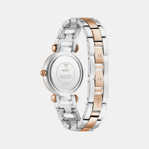 Guess Bejeweled Women Quartz Silver Dial Analog Stainless Steel Watch GW0869L2