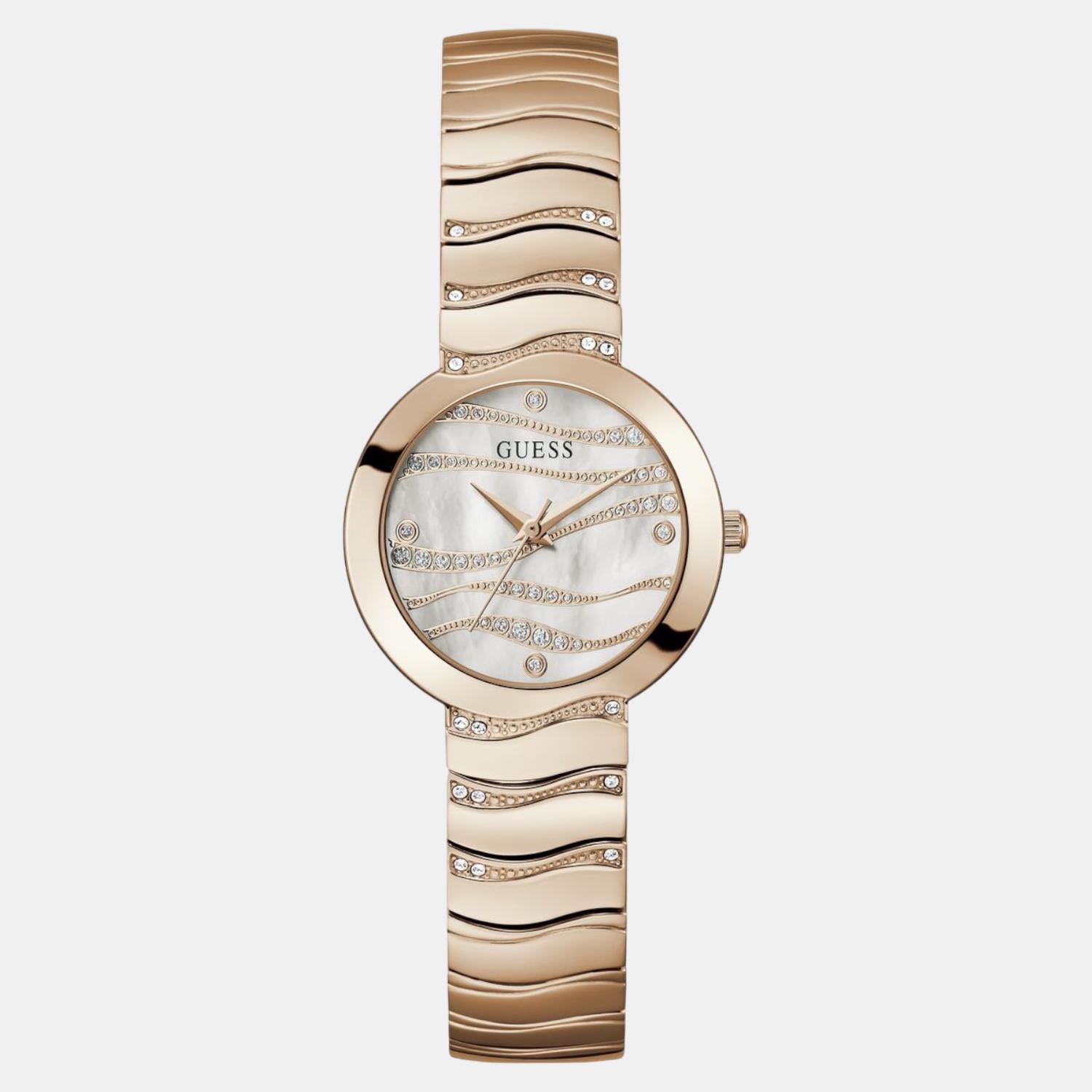 Guess Dress Men Quartz White Dial Analog Stainless Steel Watch GW0871L3