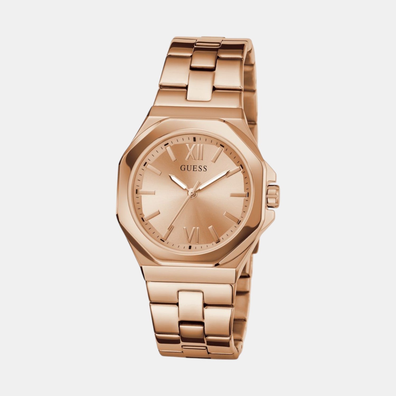 Guess Dress Women Quartz Rose Gold Dial Analog Stainless Steel Watch GW0873L3