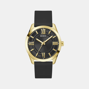 Guess Dress Men Quartz Black Dial Analog Silicone Watch GW0894G2