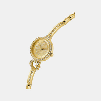 Giselle Women Quartz Champagne Dial Analog Recycled Steel Watch GW0929L2
