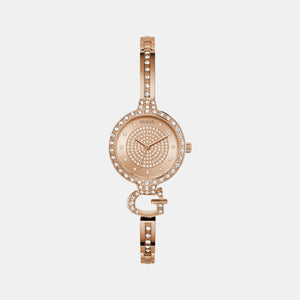 Giselle Women Quartz Rose Gold Dial Analog Recycled Steel Watch GW0929L3